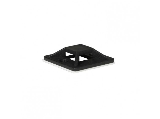 Lanview Self-adhesive Zip Tie Mounts,  25mm x 25mm, 50pcs, Black