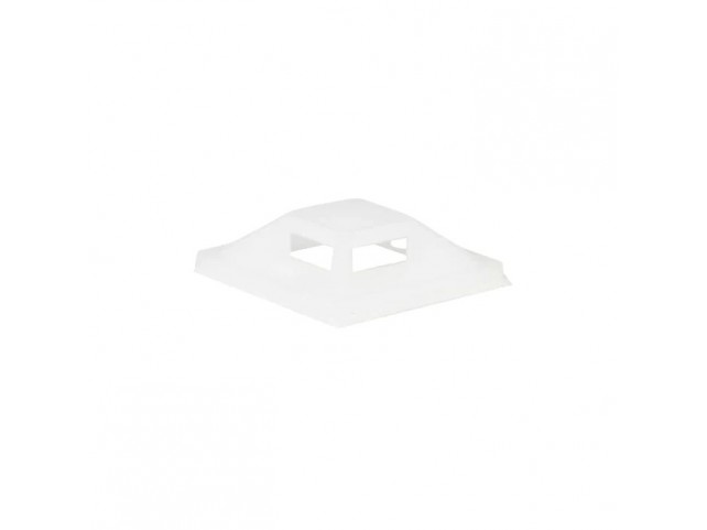 Lanview Self-adhesive Zip Tie Mounts,  25mm x 25mm, 50pcs, White