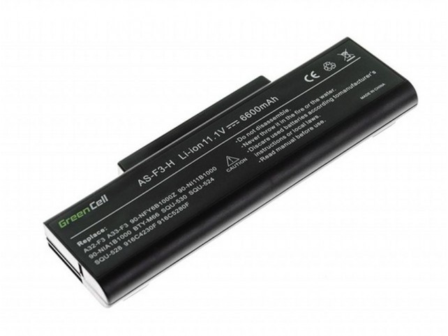 Batteria Compatibile di alta qualità per Notebook Asus 10,8V (11,1V) 6600 mAh AS82