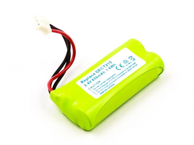 CoreParts Battery for Cordless Phone  1.6Wh Ni-Mh 2.4V 650mAh