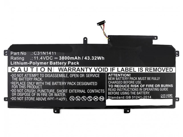 CoreParts Laptop Battery for Asus  42Wh Li-Pol 11.55V 3610mAh