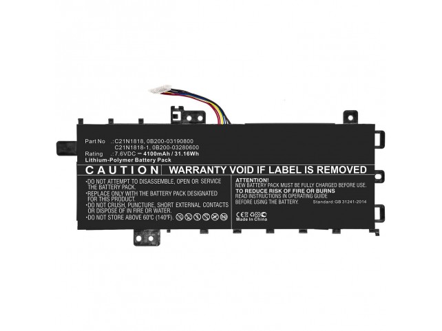 CoreParts Laptop Battery for Asus  31.16Wh Li-Polymer 7.6V