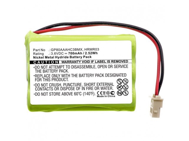 CoreParts Battery for Motorola Babyphone  2.5Wh Li-Pol 3.6V 700mAh, for