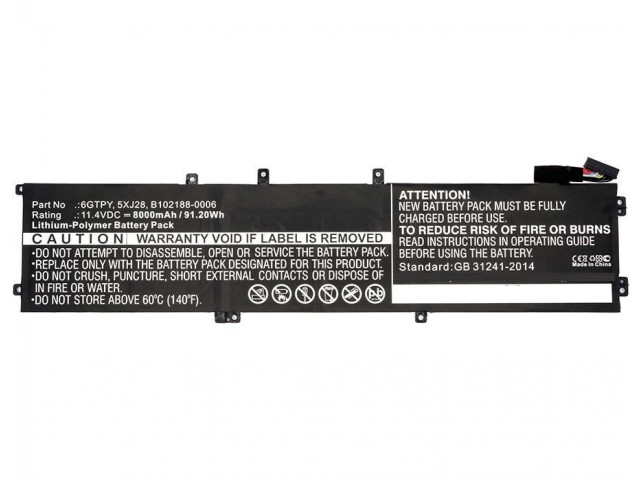 CoreParts Laptop Battery for Dell  83Wh Li-Pol 11.4V 7300mAh