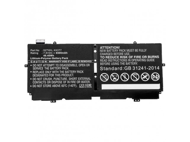 CoreParts Laptop Battery for Dell  49.40Wh Li-Pol 7.6V 6500mAh