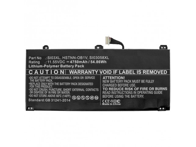 CoreParts Laptop Battery for HP  54.86Wh Li-Polymer 11.55V