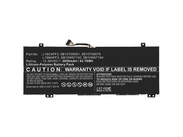 CoreParts Laptop Battery for Lenovo  43.78Wh Li-ion 15.36V 2850mAh