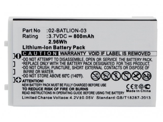 CoreParts Battery for Opticon Scanner  2.9Wh Li-ion 3.7V 800mAh