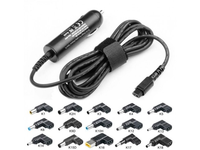 CoreParts Universal Car Adapter  90W with 15 different Plugs