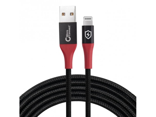 MicroConnect Safe Charge USB-A to  Lightning Data Blocker cable