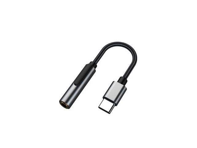 MicroConnect USB-C to Audio Adapter,  Silver 13cm