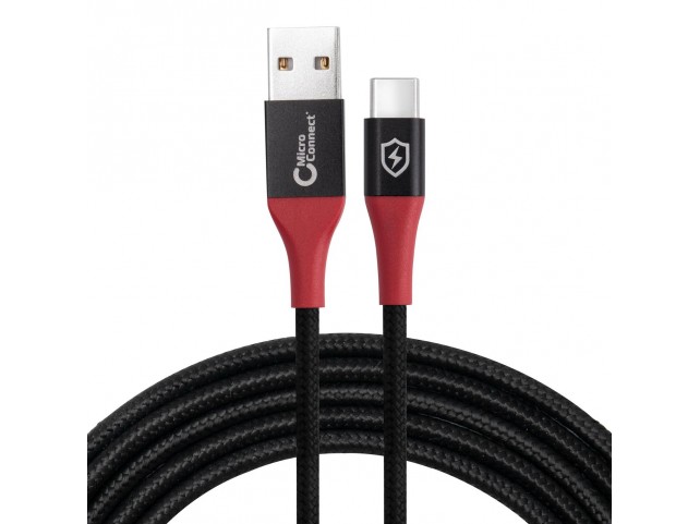 MicroConnect Safe Charge USB-A to C Data  Blocker cable 1.5m