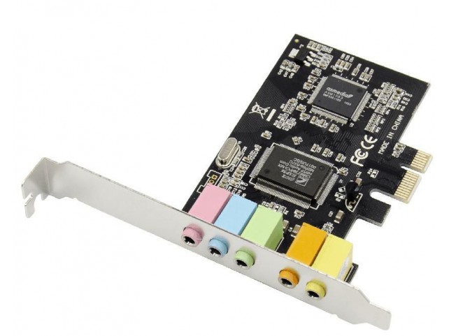 MicroConnect 5.1 Channels PCIe sound card  Main chip : CMI 8738 Channels