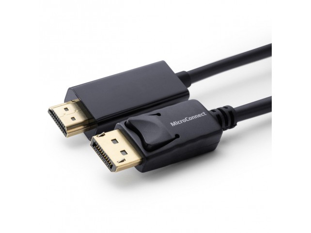 MicroConnect DisplayPort 1.2 to HDMI Cable  DisplayPort Male - HDMI Male