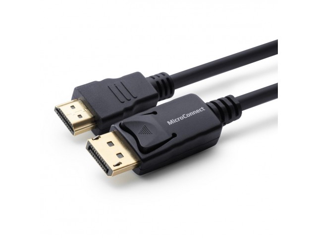 MicroConnect DisplayPort 1.2 to HDMI Cable  DisplayPort Male - HDMI Male
