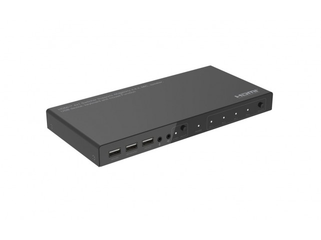 MicroConnect 4K@60Hz HDMI KVM switch, 4x1  4:4:4