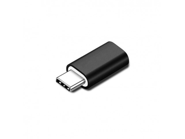 MicroConnect Lightning-USB-C Adapter, Black  Support Charging up to 5V