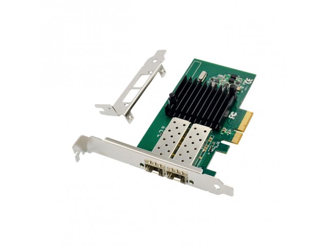 MicroConnect 2 port 1G Fiber Network Card  Main Chip : Intel I350 AM2,