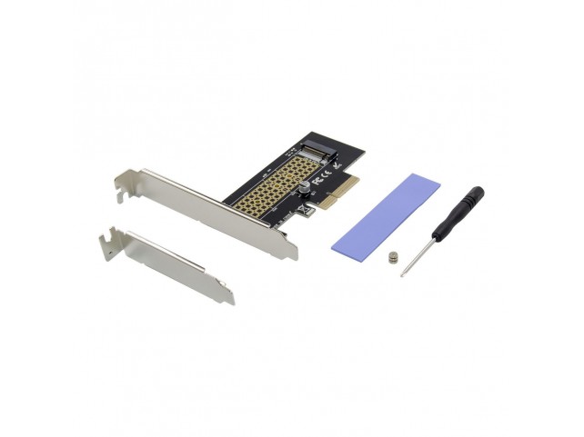MicroConnect PCIe x4 M.2 NVMe SSD Adapter  Compliant with PCI Express
