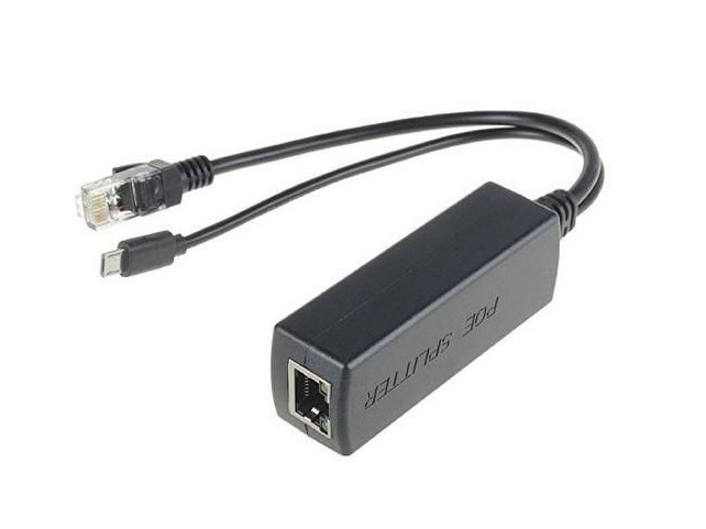 MicroConnect PoE Splitter, 5V 2.4A  Ethernet to RJ45 + MicroUSB