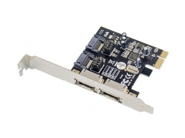 MicroConnect 2 port SATA3.0 PCIe card  Main chip : ASM1061 2 x