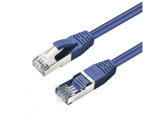 MicroConnect CAT6A S/FTP 0.5m Blue LSZH  Shielded Network Cable, LSZH,