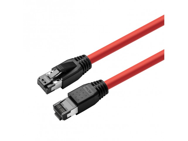 MicroConnect CAT8.1 S/FTP 3m Red LSZH  Shielded Network Cable, AWG