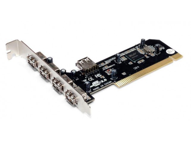 MicroConnect 4 + 1 Port USB 2.0 PCI Card  Main chip : NEC720101 4