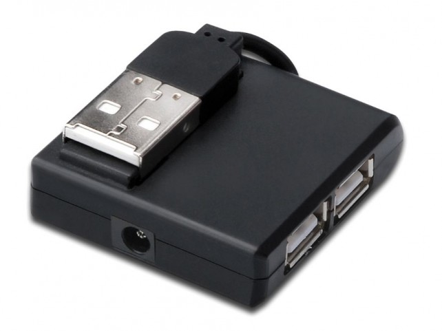 USB 2.0 High-Speed Hub 4-Port  4x USB A/F , 1x USB A/M