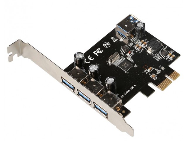 MicroConnect 3+1 port USB 3.0 PCIe card  Main chip : VL805 System