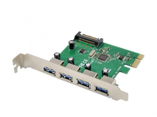 MicroConnect USB 3.0 4 port PCIe card  Main chip : VL805 USB3.0