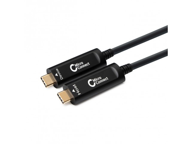 MicroConnect Premium Optic fiber USB-C  cable 15m Provide 5V 900mA to
