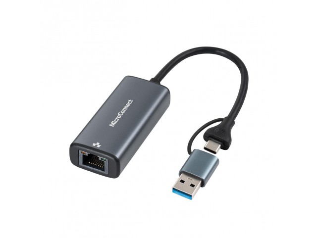 MicroConnect USB-C / A to RJ45 2,5G  Network Adapter