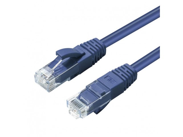 MicroConnect CAT6A UTP 0.25m Blue LSZH  Undshielded Network Cable,