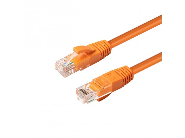 MicroConnect CAT6A UTP 0.5m Orange LSZH  