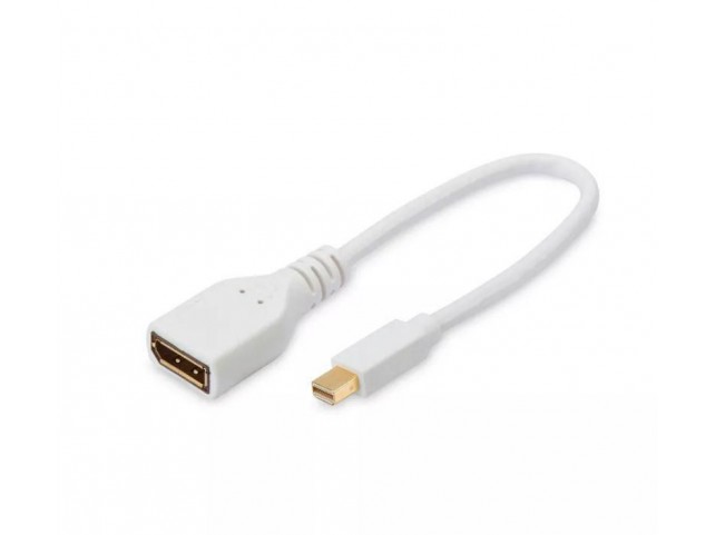 MicroConnect Mini Displayport - DP M-F 15cm  DP 1.2, White