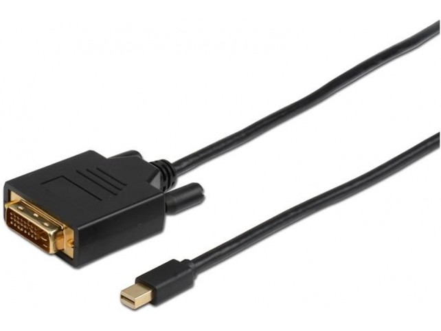 MicroConnect Mini Displayport to DVI-D  Cable 2m Dual Link 24+1,