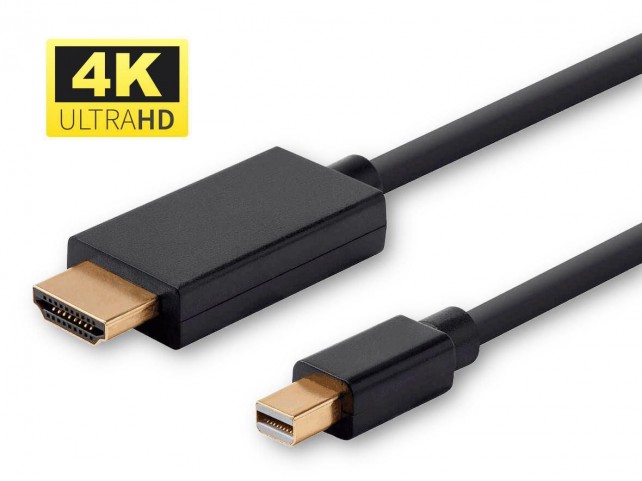 MicroConnect 4K Mini Displayport to HDMI  Cable 1m incl. audio