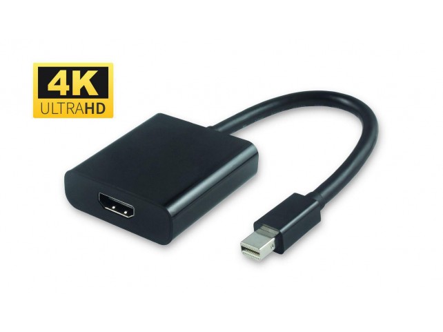 MicroConnect Active Mini DP to HDMI Adaptor  Mini DP to HDMI, M/F Black
