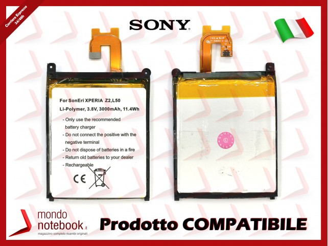 Batteria Compatibile per SONY Mobile Xperia Z2 D6503