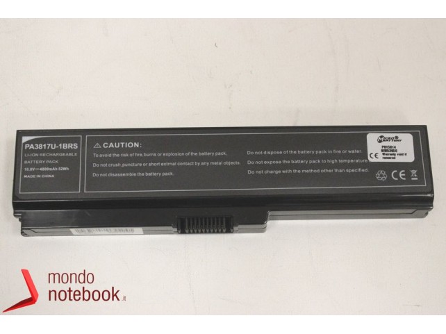 Batteria MicroBattery per TOSHIBA PA3817U-1BAS Satellite C650 C660 U500 (NERA)