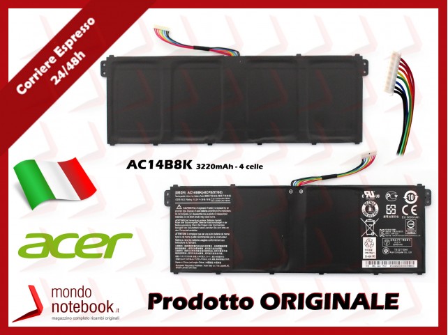 Batteria Originale ACER Aspire ES-731 ES-771 AC14B8K (4 CELLE)