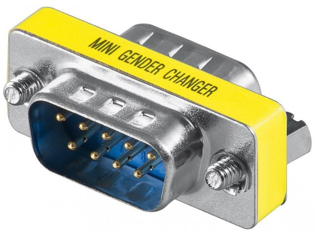 MicroConnect Mini Gender DB9 Male - Male  D-SUB/RS-232 male (9-pin) -