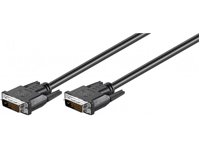 MicroConnect DVI-D 24+1-pin 2m M-M Black  Full HD 1080p, Dual Link,