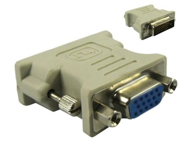 MicroConnect DVI-D/VGA 15-pin Adaptor M-F  DVI-D 24+1 - VGA 15pin, Black