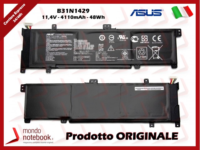 Batteria Originale ASUS K501LB K501LX K501UX K501UB - B31N1429