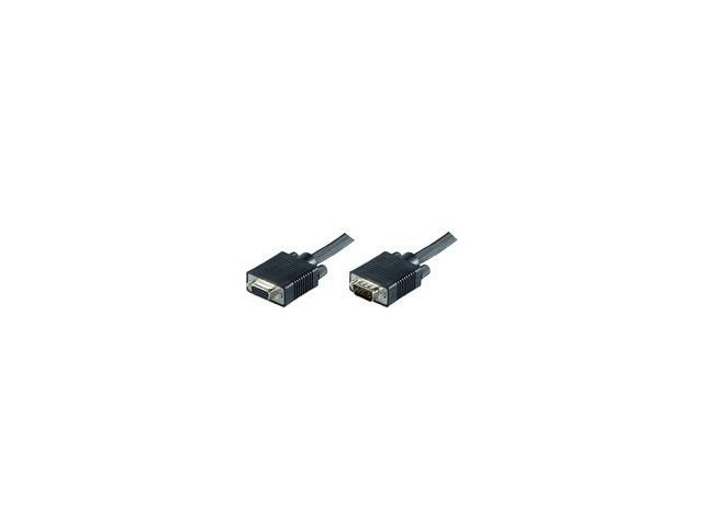 MicroConnect Full HD SVGA HD15 Extension 1m  Extension cable, Black
