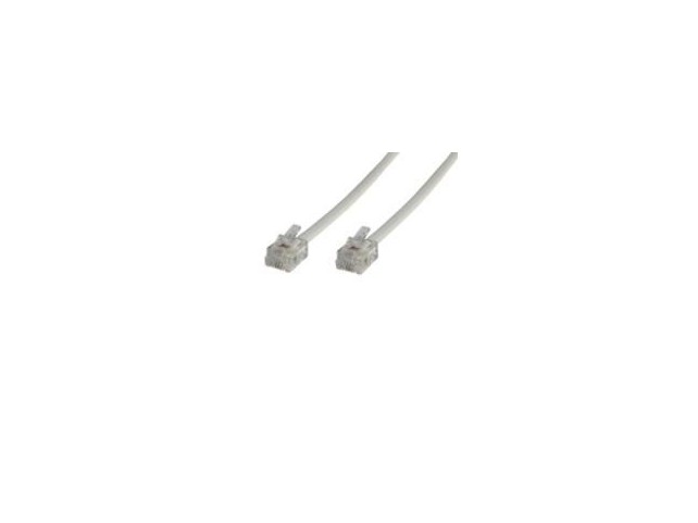MicroConnect Modular Straight RJ12 6C6P 10m  White