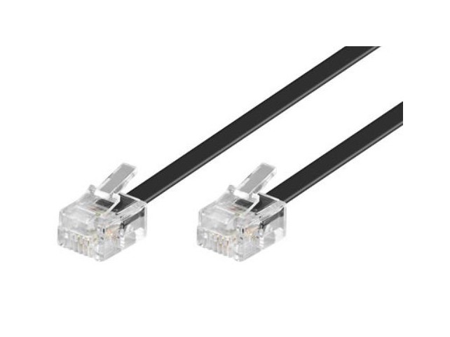 MicroConnect ModularCable RJ11 6P/4C 6m  Black