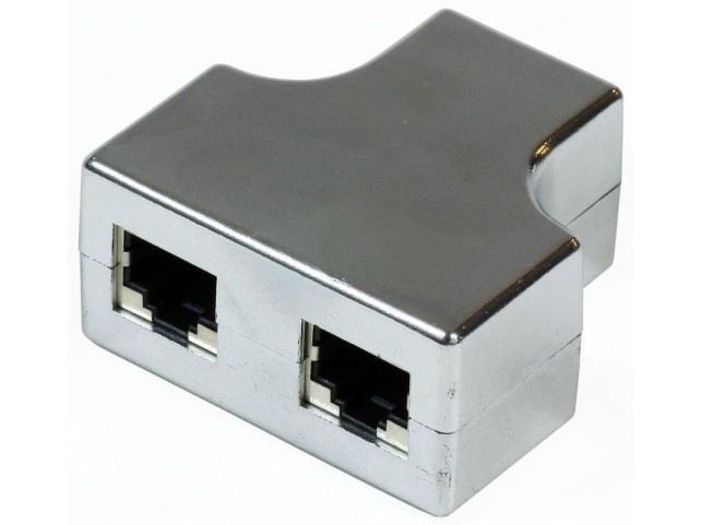 MicroConnect Y-ADAPTER RJ45-2xRJ45 F/F 8P  RJ45 Y-ADAPTER shielded